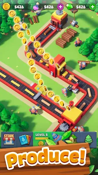 Download Gold Valley - Idle Lumber Inc [MOD, Unlimited money/coins] + Hack [MOD, Menu] for Android