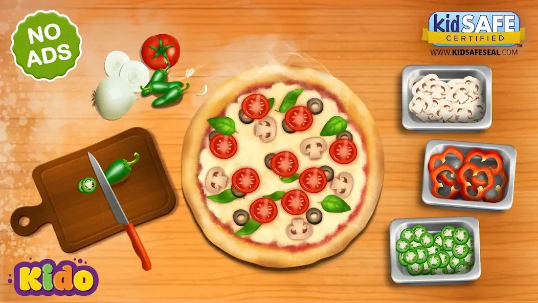 Download Pizza Baking Kids Games [MOD, Unlimited money/gems] + Hack [MOD, Menu] for Android