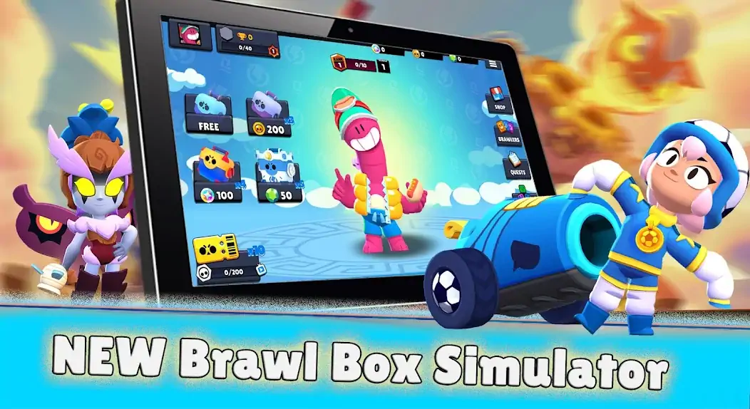 Download Olympus Box Simul: brawl stars [MOD, Unlimited coins] + Hack [MOD, Menu] for Android