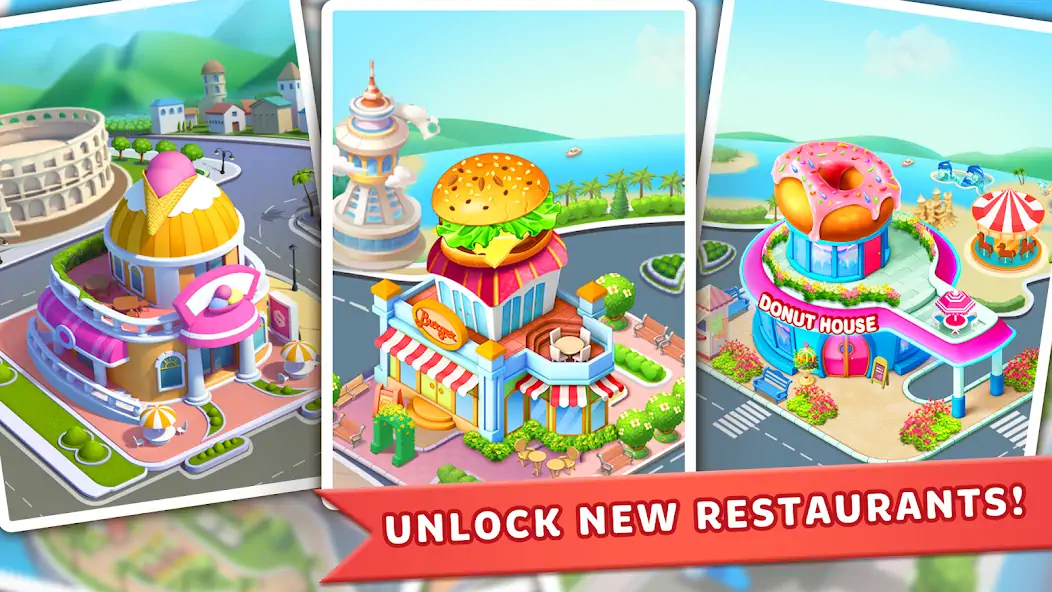 Download Cookingscapes: Cooking Games [MOD, Unlimited money/gems] + Hack [MOD, Menu] for Android