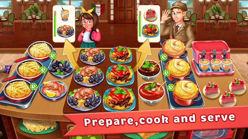 Download Cookingscapes: Cooking Games [MOD, Unlimited money/gems] + Hack [MOD, Menu] for Android