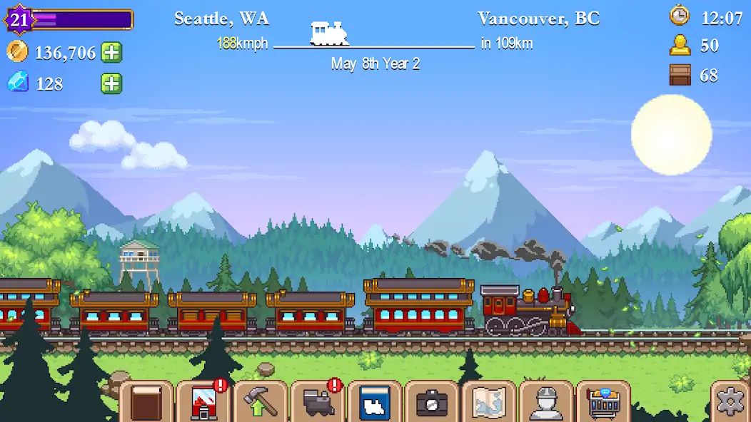 Download Tiny Rails - Train Tycoon 2023 [MOD, Unlimited money/gems] + Hack [MOD, Menu] for Android