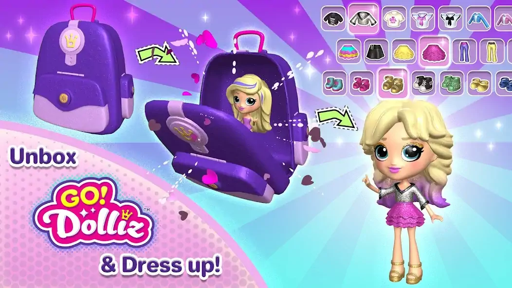 Download Go! Dolliz: 3D Doll Dress Up [MOD, Unlimited money/coins] + Hack [MOD, Menu] for Android