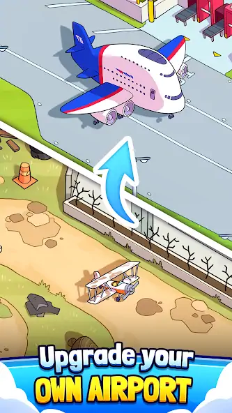 Download Airport BillionAir Idle Tycoon [MOD, Unlimited money/gems] + Hack [MOD, Menu] for Android