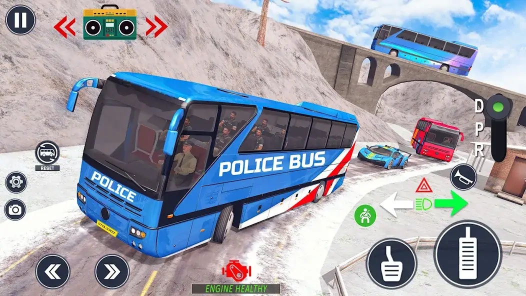 Download Police Bus Simulator Bus Games [MOD, Unlimited money] + Hack [MOD, Menu] for Android
