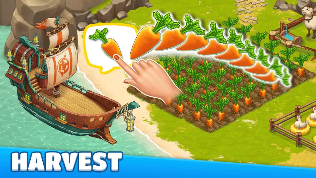 Download Adventure Bay - Paradise Farm [MOD, Unlimited money/coins] + Hack [MOD, Menu] for Android