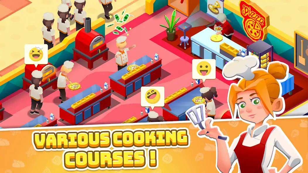 Download Idle Cooking School [MOD, Unlimited coins] + Hack [MOD, Menu] for Android