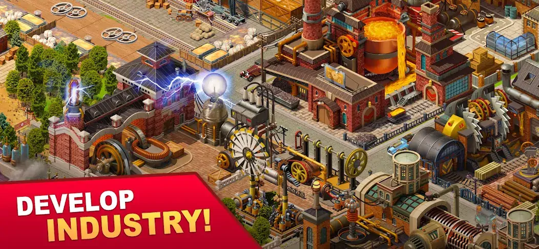 Download Steam City [MOD, Unlimited money/gems] + Hack [MOD, Menu] for Android