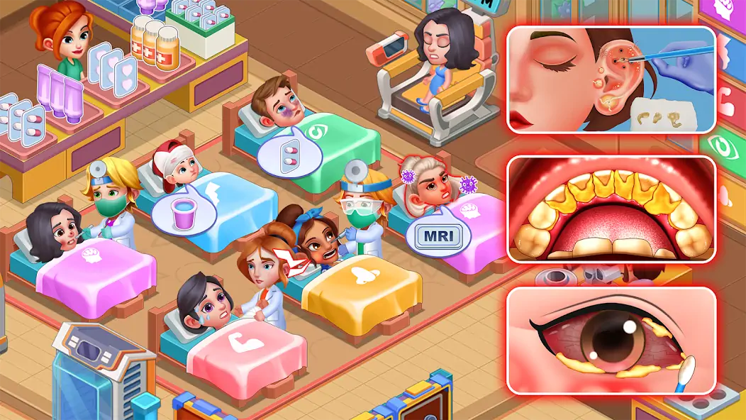 Download Happy Doctor: Hospital Games [MOD, Unlimited coins] + Hack [MOD, Menu] for Android