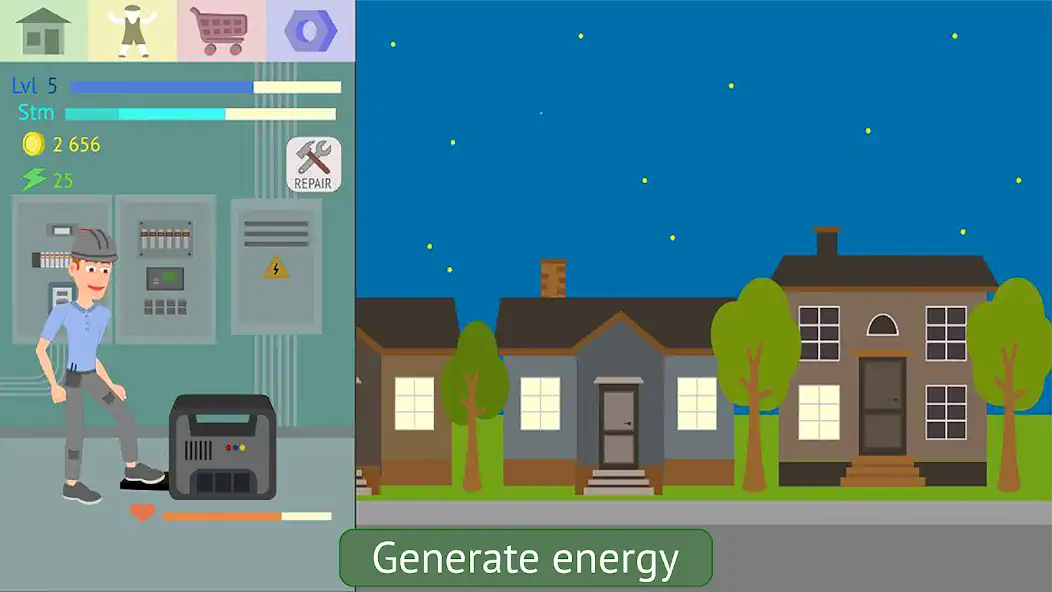 Download Energy Clicker: Light up world [MOD, Unlimited money] + Hack [MOD, Menu] for Android