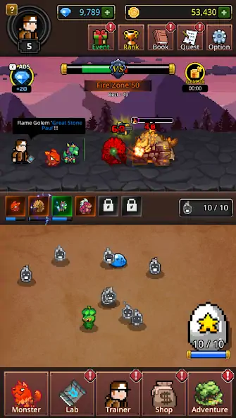 Download Grow Mergemon Masters-Idle Rpg [MOD, Unlimited money/gems] + Hack [MOD, Menu] for Android