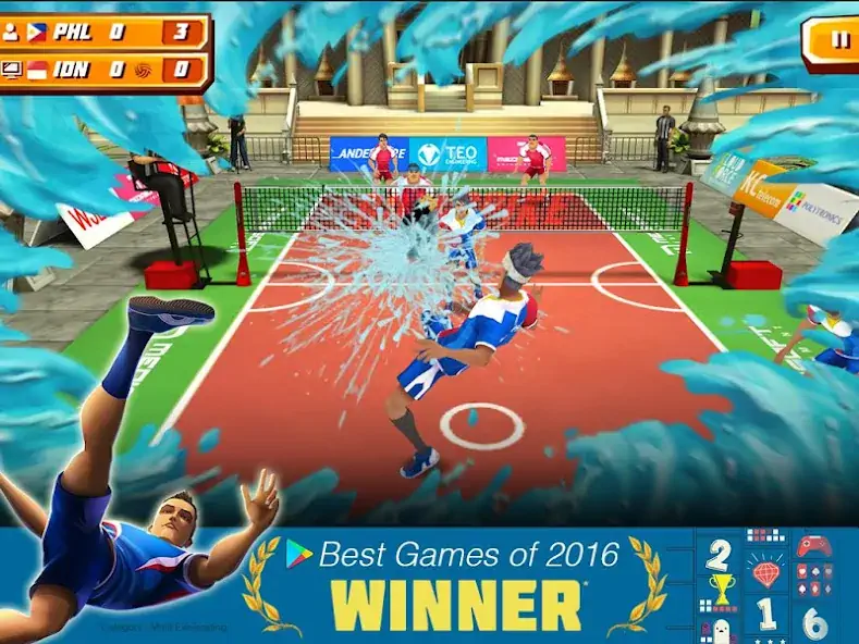 Download Roll Spike Sepak Takraw [MOD, Unlimited money/coins] + Hack [MOD, Menu] for Android