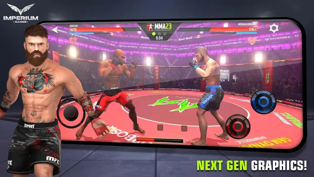 Download MMA - Fighting Clash 23 [MOD, Unlimited money] + Hack [MOD, Menu] for Android