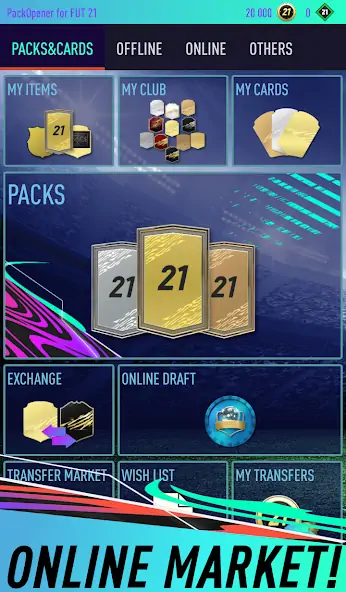 Download Pack Opener for FUT 21 [MOD, Unlimited money/coins] + Hack [MOD, Menu] for Android