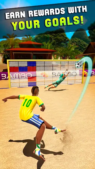Download Shoot Goal - Beach Soccer Game [MOD, Unlimited money/gems] + Hack [MOD, Menu] for Android