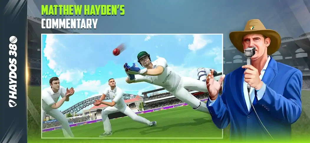 Download Haydos 380: Cricket Game [MOD, Unlimited money/coins] + Hack [MOD, Menu] for Android