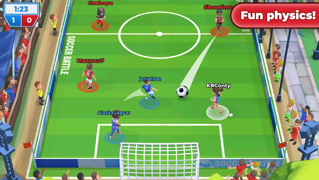 Download Soccer Battle - PvP Football [MOD, Unlimited money/gems] + Hack [MOD, Menu] for Android