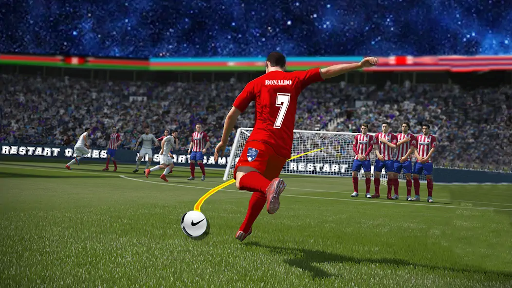 Download Soccer Kick Football Champion [MOD, Unlimited coins] + Hack [MOD, Menu] for Android