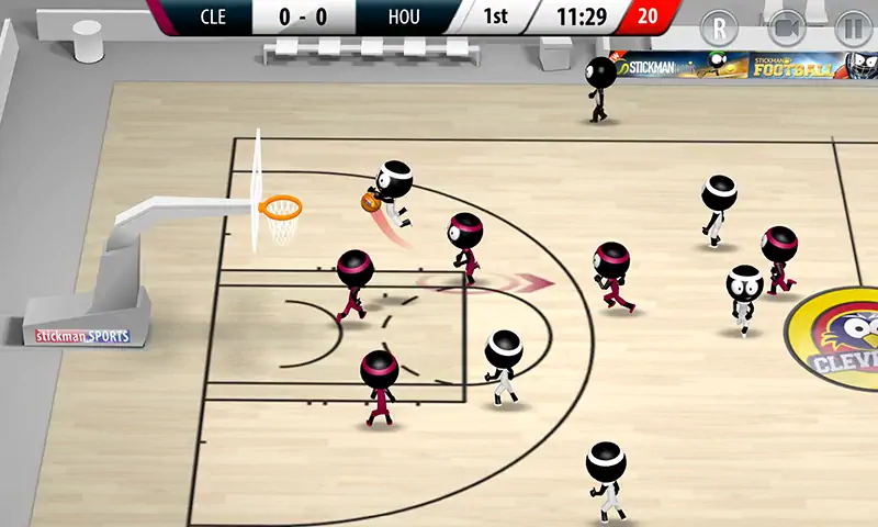 Download Stickman Basketball 2017 [MOD, Unlimited money/coins] + Hack [MOD, Menu] for Android