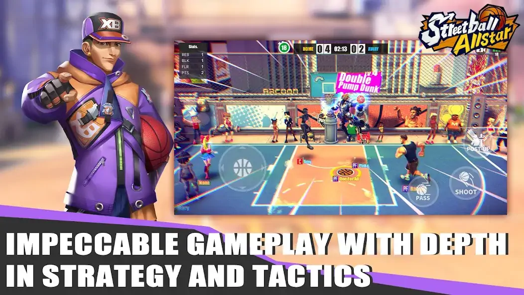 Download Streetball Allstar [MOD, Unlimited money/coins] + Hack [MOD, Menu] for Android
