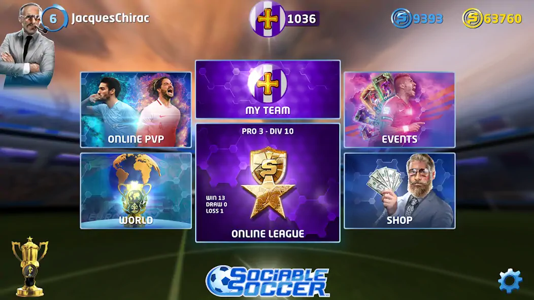 Download Sociable Soccer [MOD, Unlimited money/coins] + Hack [MOD, Menu] for Android