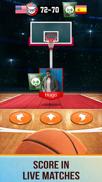 Download Basketball Rivals: Sports Game [MOD, Unlimited money/gems] + Hack [MOD, Menu] for Android