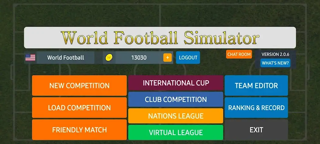 Download World Football Simulator [MOD, Unlimited money/gems] + Hack [MOD, Menu] for Android