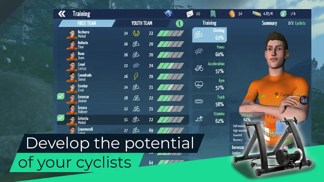 Download Live Cycling Manager 2023 [MOD, Unlimited money/gems] + Hack [MOD, Menu] for Android