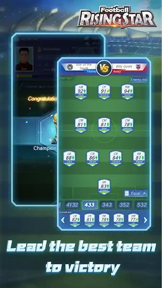 Download Football Rising Star [MOD, Unlimited coins] + Hack [MOD, Menu] for Android