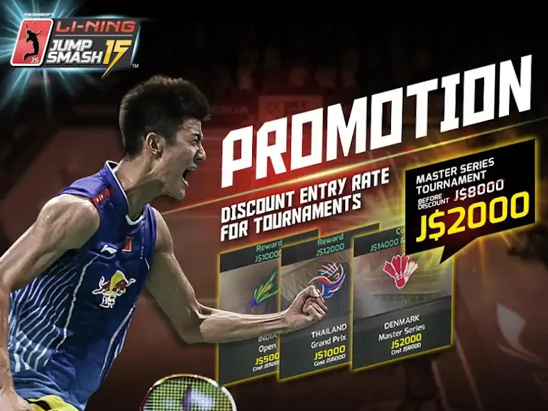 Download LiNing Jump Smash 15 Badminton [MOD, Unlimited coins] + Hack [MOD, Menu] for Android