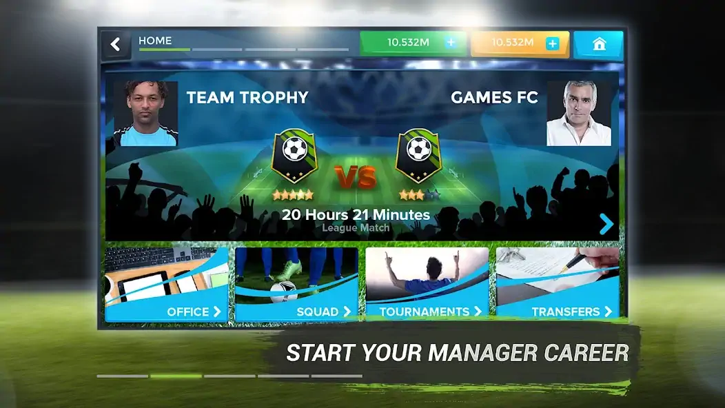 Download FMU - Football Manager Game [MOD, Unlimited money] + Hack [MOD, Menu] for Android