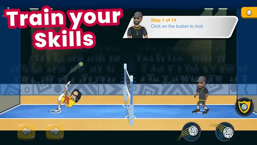 Download Soccer Spike - Kick Volleyball [MOD, Unlimited coins] + Hack [MOD, Menu] for Android