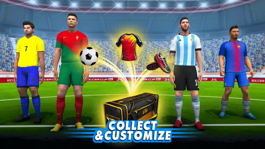Download Football Champions League 2023 [MOD, Unlimited money/gems] + Hack [MOD, Menu] for Android