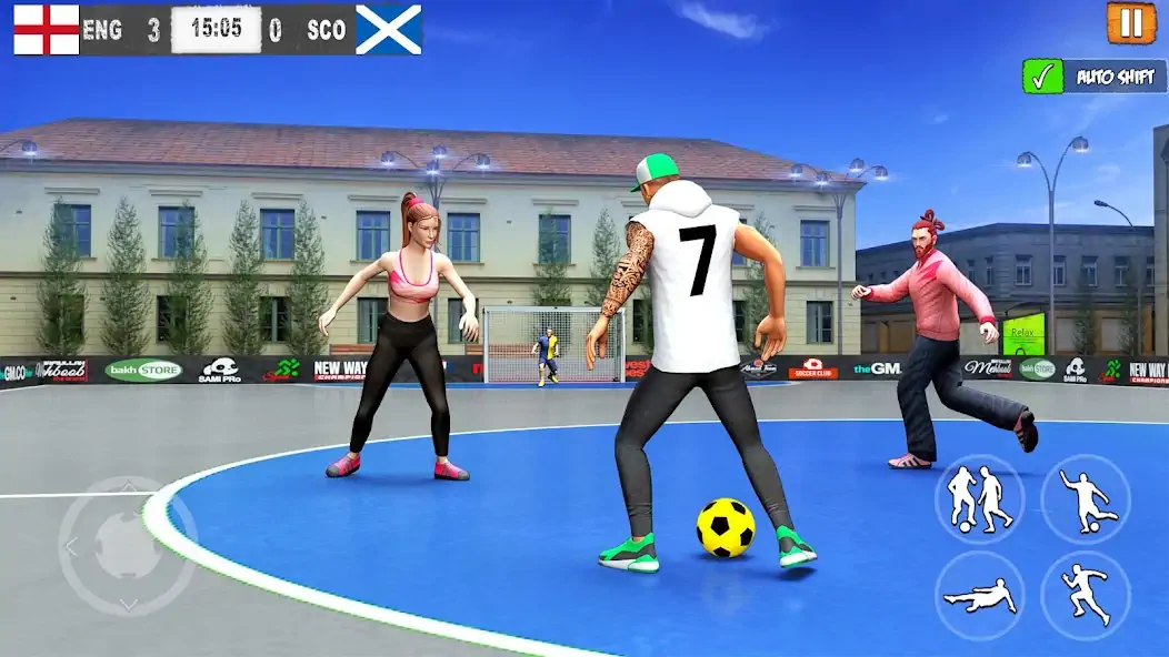 Download Street Football: Futsal Games [MOD, Unlimited coins] + Hack [MOD, Menu] for Android