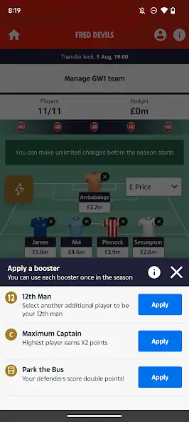 Download The Sun Dream Team Soccer [MOD, Unlimited money] + Hack [MOD, Menu] for Android