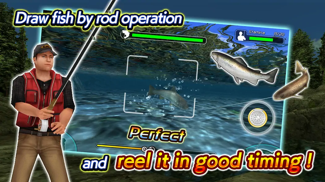 Download Fly Fishing 3D II [MOD, Unlimited money] + Hack [MOD, Menu] for Android