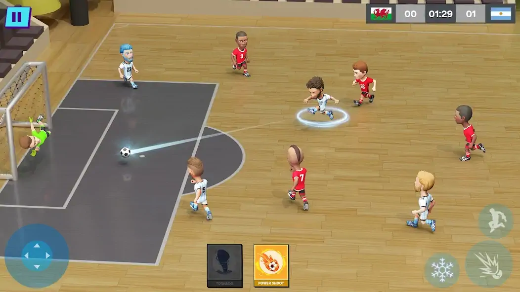 Download Indoor Futsal: Mini Football [MOD, Unlimited money/gems] + Hack [MOD, Menu] for Android