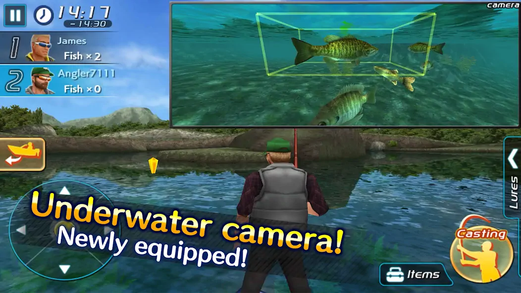 Download Bass Fishing 3D II [MOD, Unlimited money/coins] + Hack [MOD, Menu] for Android