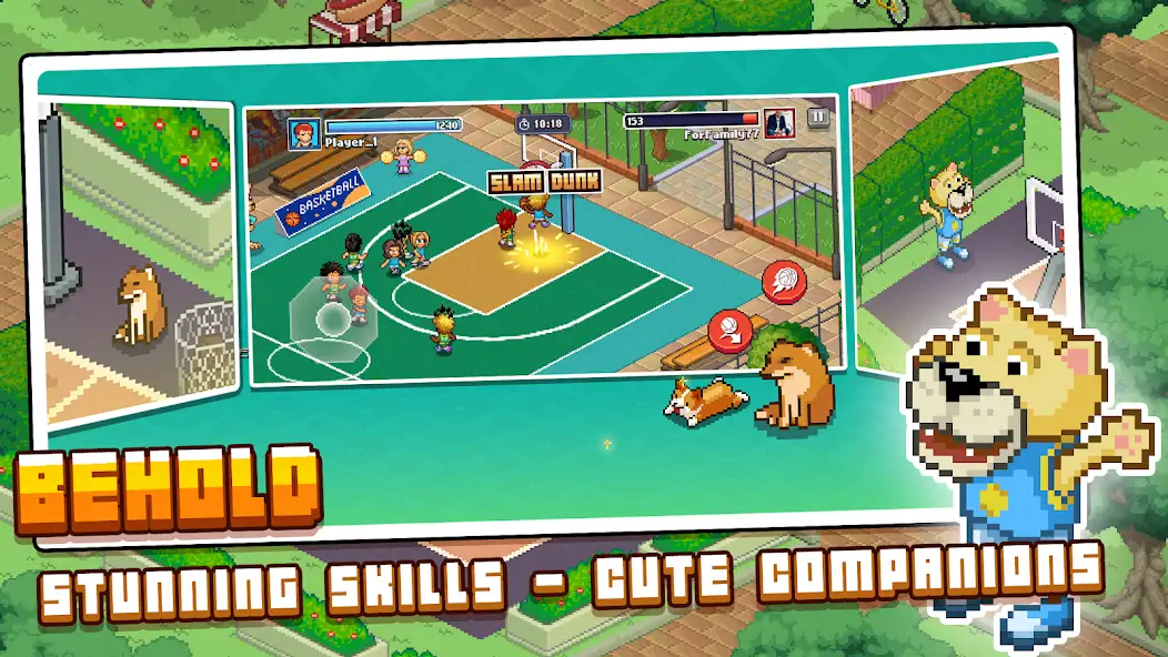 Download Pixel Basketball: Multiplayer [MOD, Unlimited coins] + Hack [MOD, Menu] for Android