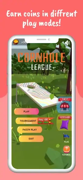 Download Cornhole 3D: Nations League [MOD, Unlimited coins] + Hack [MOD, Menu] for Android