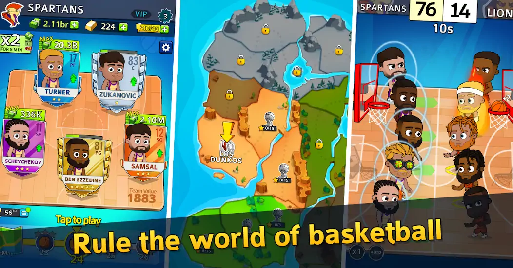 Download Idle Five Basketball tycoon [MOD, Unlimited money/coins] + Hack [MOD, Menu] for Android