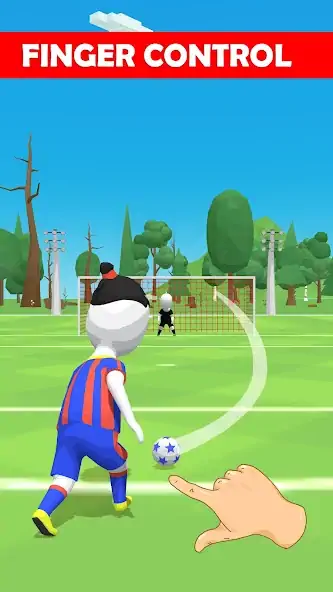 Download Stickman Freekick: Soccer game [MOD, Unlimited money] + Hack [MOD, Menu] for Android