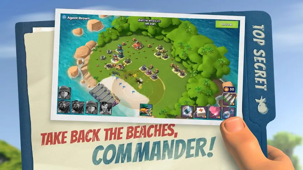 Download Boom Beach [MOD, Unlimited money/gems] + Hack [MOD, Menu] for Android