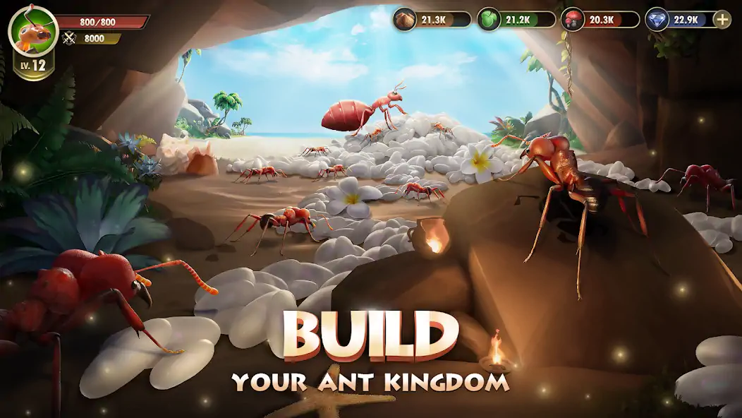 Download The Ants: Underground Kingdom [MOD, Unlimited money/gems] + Hack [MOD, Menu] for Android