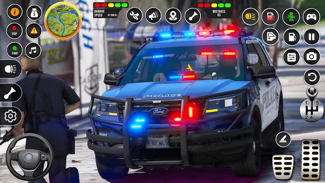 Download NYPD Police Car Parking Game [MOD, Unlimited money/gems] + Hack [MOD, Menu] for Android