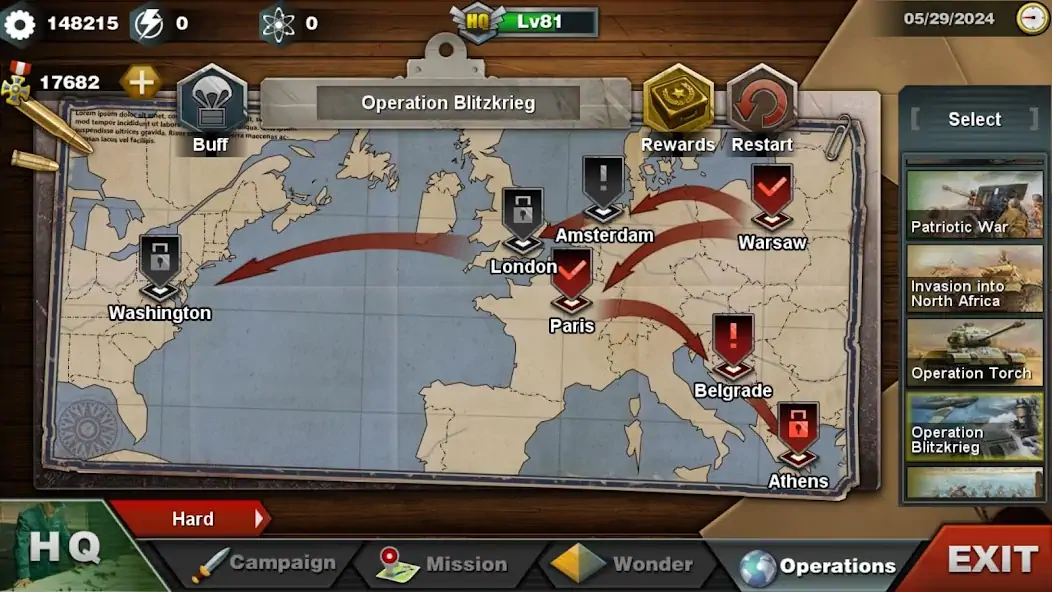 Download World Conqueror 3-WW2 Strategy [MOD, Unlimited money] + Hack [MOD, Menu] for Android