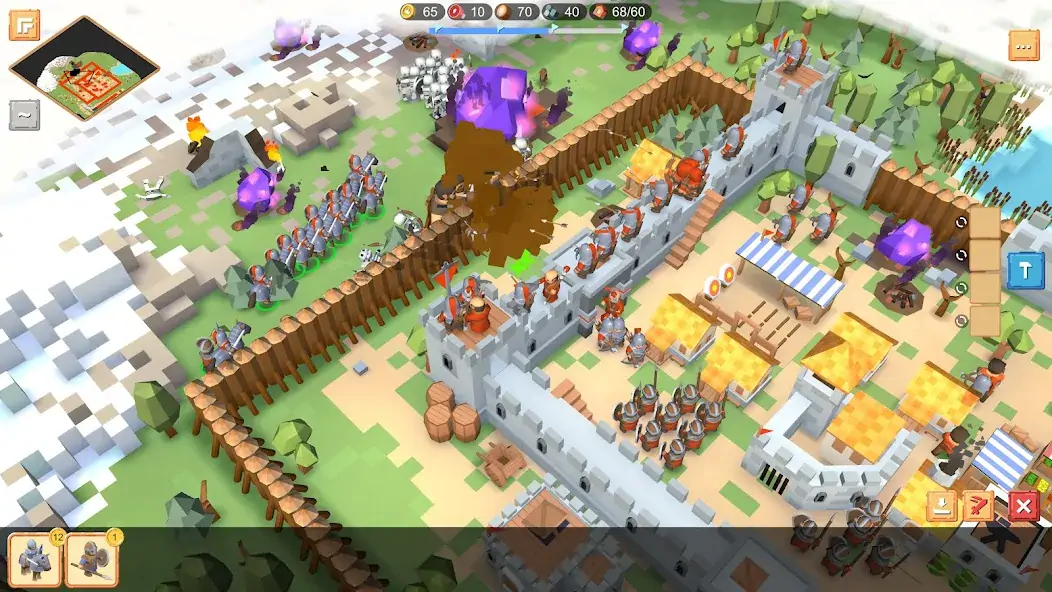 Download RTS Siege Up! - Medieval War [MOD, Unlimited money/gems] + Hack [MOD, Menu] for Android