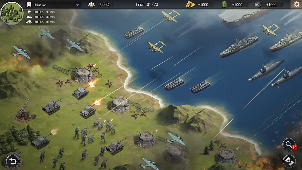 Download World War 2: Strategy Games [MOD, Unlimited money] + Hack [MOD, Menu] for Android
