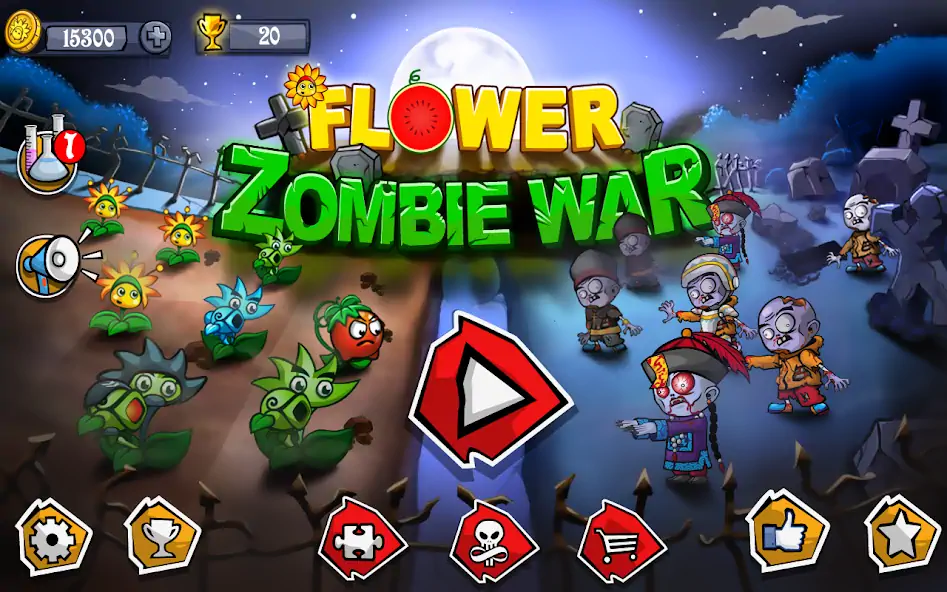 Download Flower Zombie War [MOD, Unlimited coins] + Hack [MOD, Menu] for Android