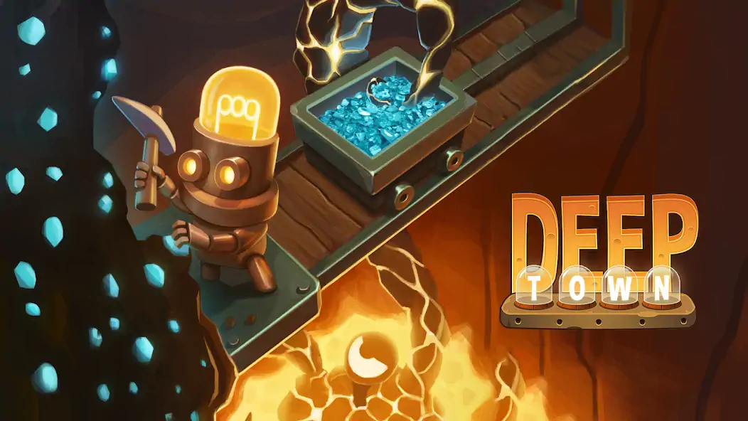 Download Deep Town: Idle Mining Tycoon [MOD, Unlimited money] + Hack [MOD, Menu] for Android